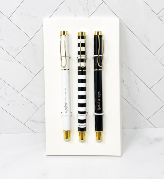 CHIC MOTIVATIONAL BALLPOINT PEN SET