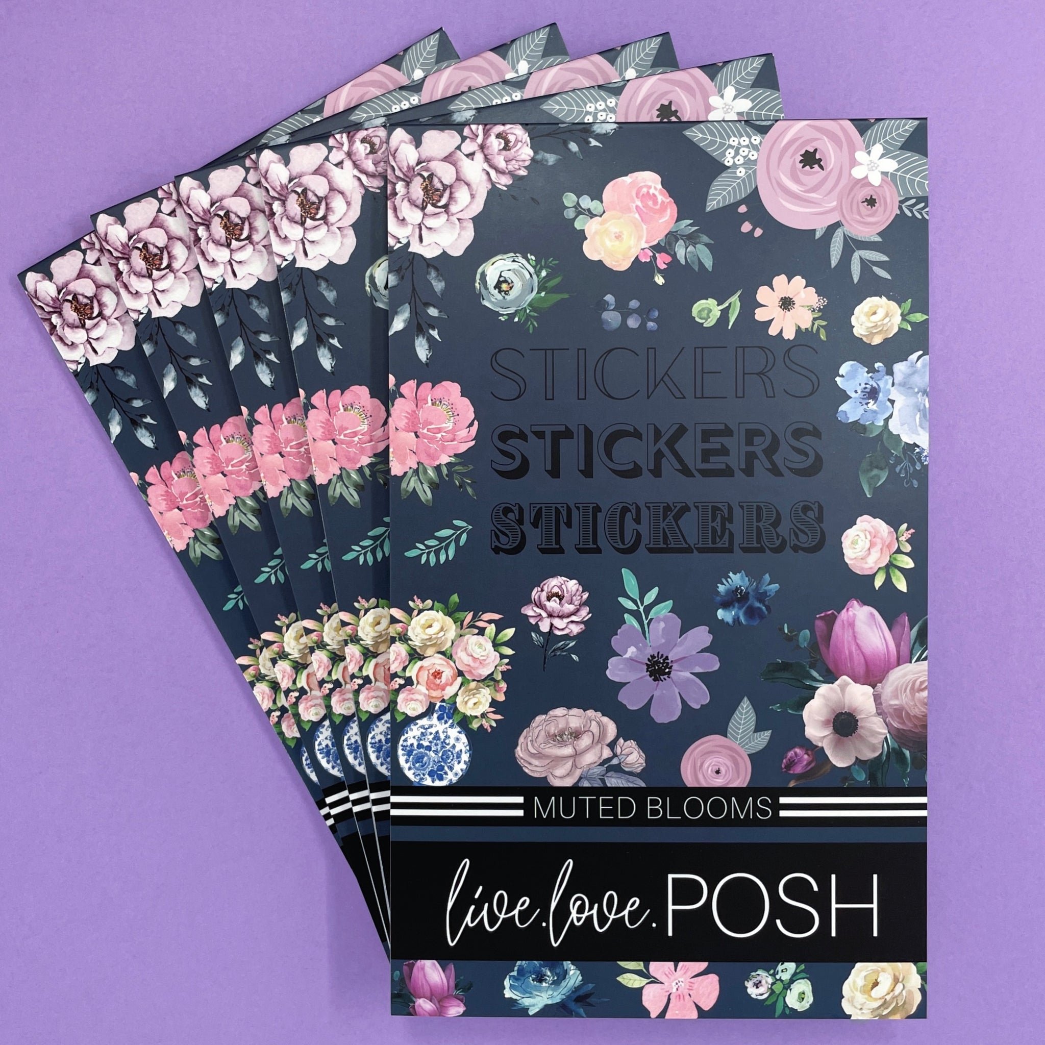 "OOPS" MUTED BLOOMS STICKER BOOK