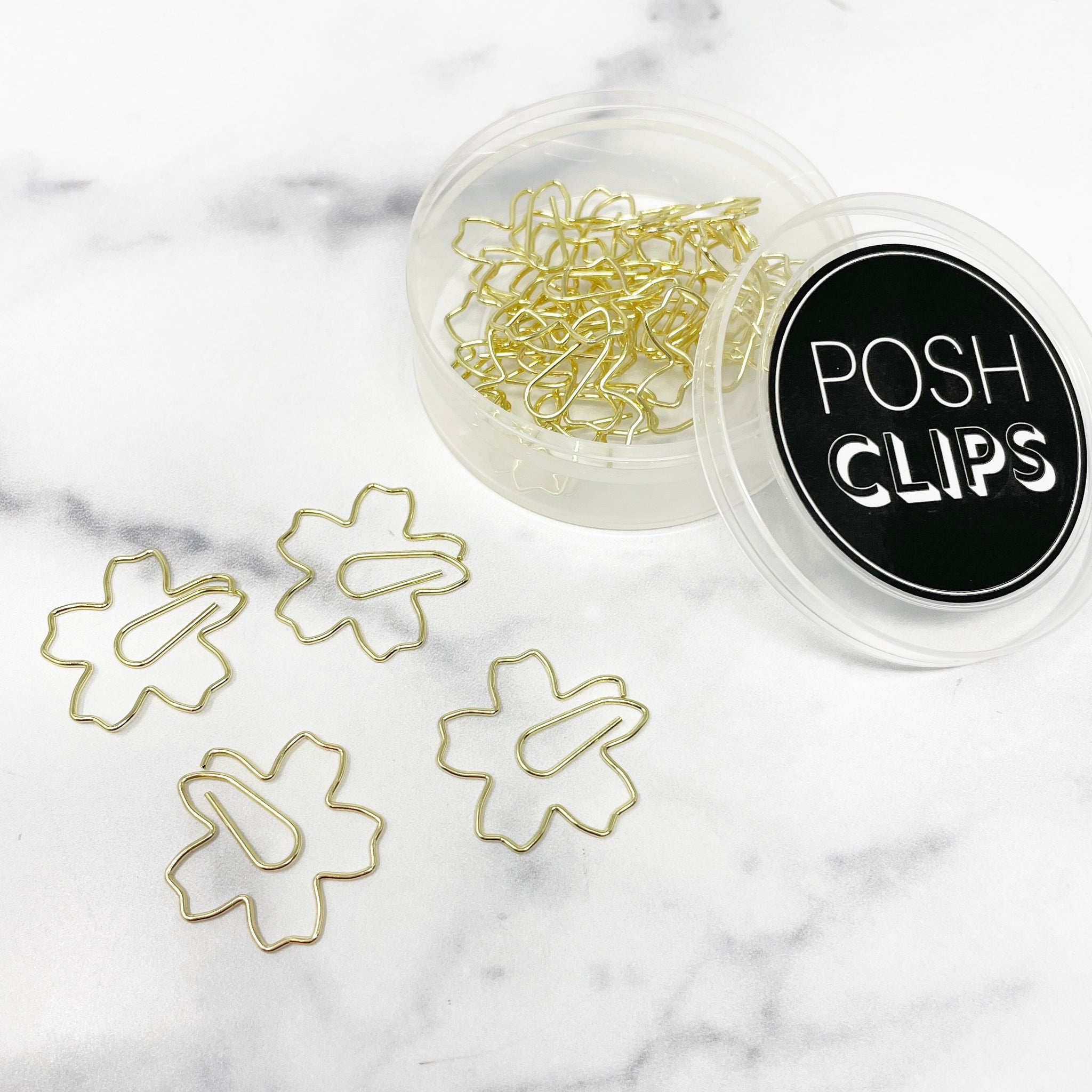 POSH CLIPS - GOLD CHERRY BLOSSOM