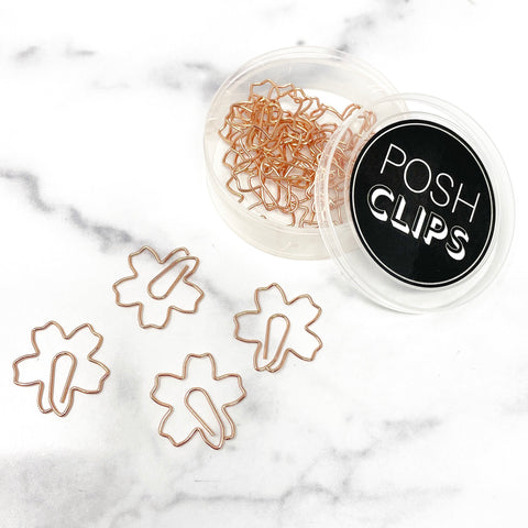 POSH CLIPS - ROSE GOLD CHERRY BLOSSOM