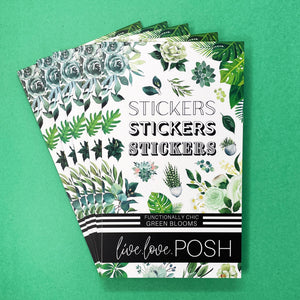 GREEN BLOOMS FUNCTIONALLY CHIC STICKER BOOK