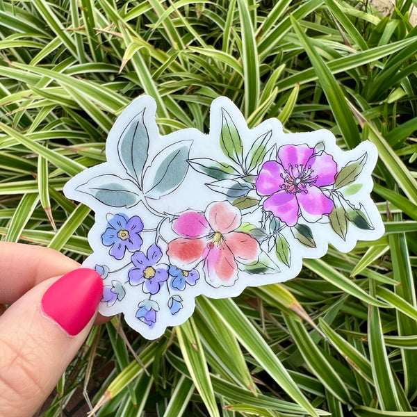 WILDFLOWER BLOOMS VINYL STICKER PACK (SET OF 8)