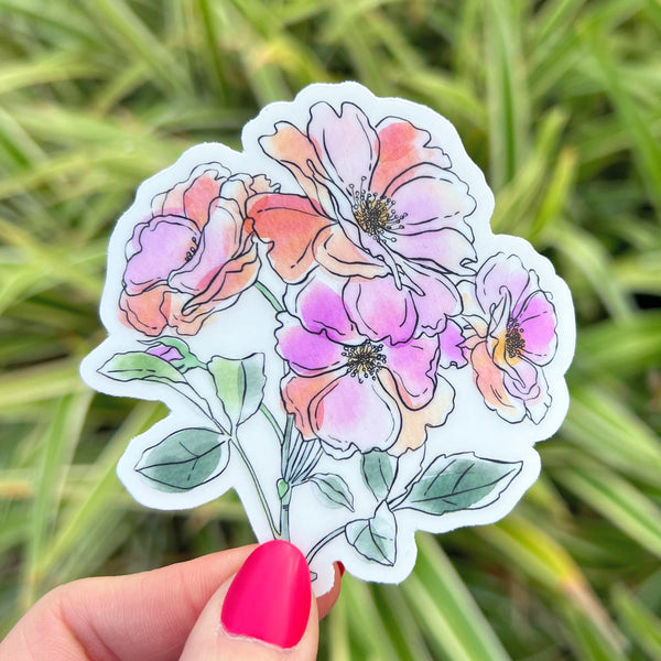 WILDFLOWER BLOOMS VINYL STICKER PACK (SET OF 8)