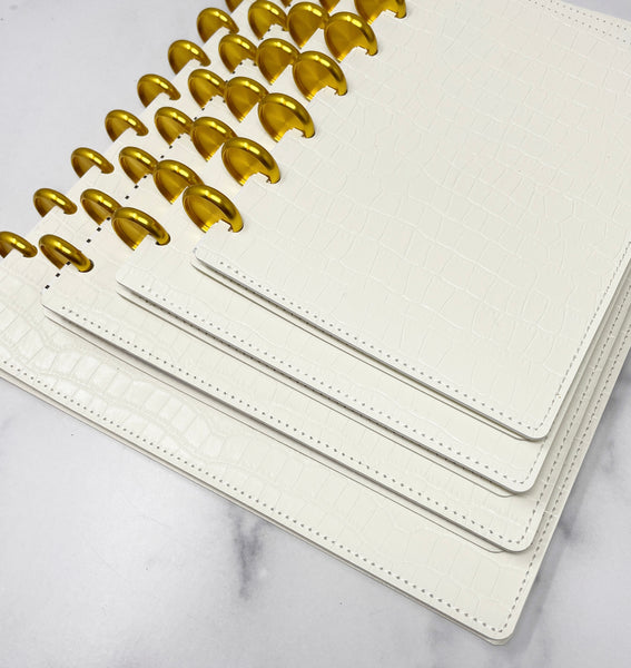 CHIC COVER SET - SIMPLY WHITE CROCO