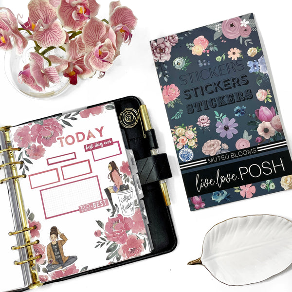 MUTED BLOOMS STICKER BOOK