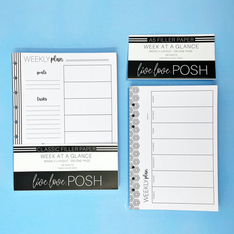 WEEK AT A GLANCE FILLER PAPER - *Discontinued*