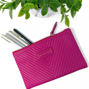 POSH QUILTED ZIPPER POUCH