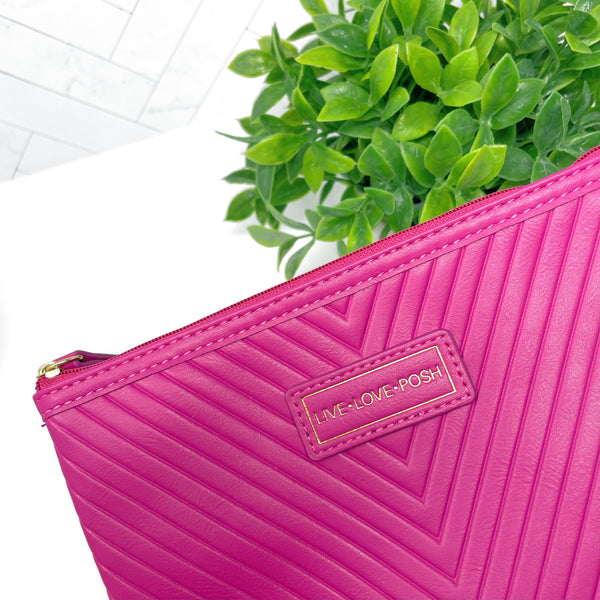 POSH QUILTED ZIPPER POUCH