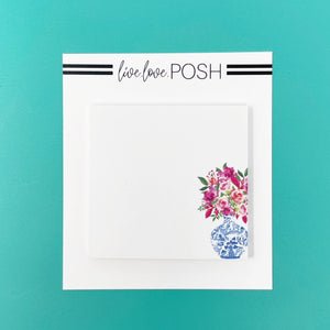 CHIC CHINOISERIE BLOOMS - STICKY NOTES
