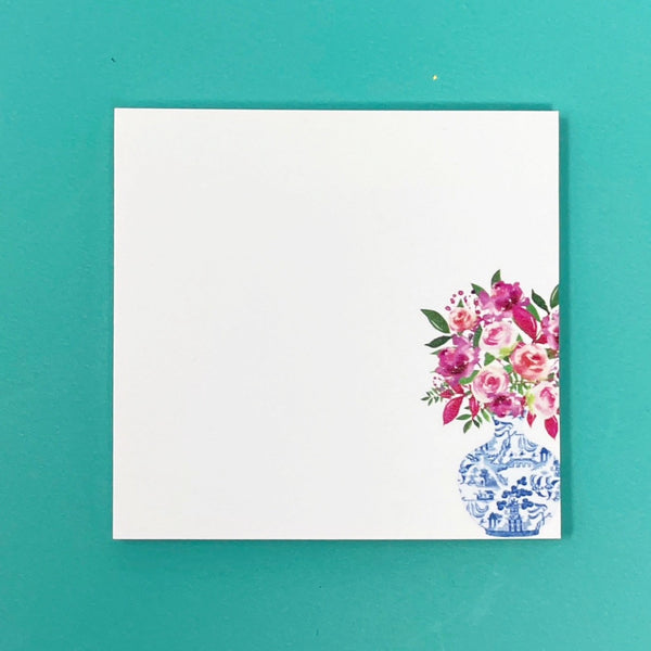 CHIC CHINOISERIE BLOOMS - STICKY NOTES