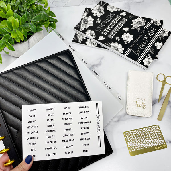 LUXE QUILTED PLANNER COVER SET