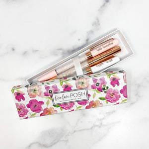 ROSÉ MOTIVATIONAL PEN SET