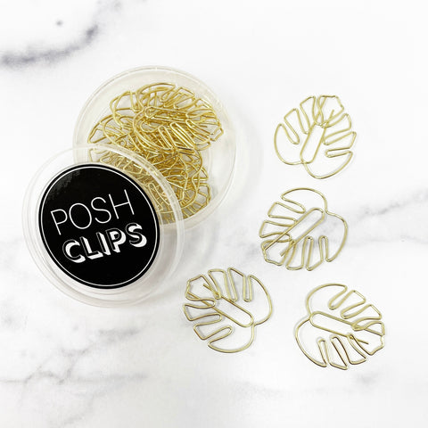 POSH CLIPS - GOLD LEAF