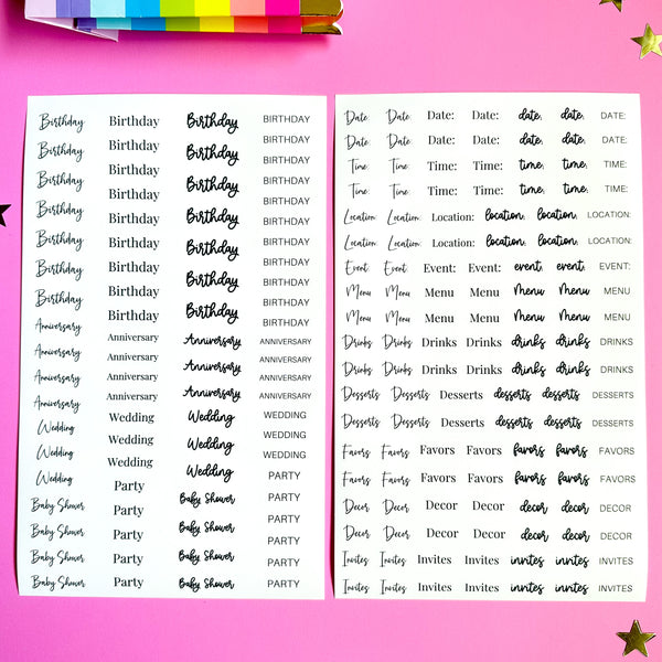 POSH PARTY DELUXE STICKER BOOK