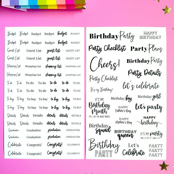 POSH PARTY DELUXE STICKER BOOK
