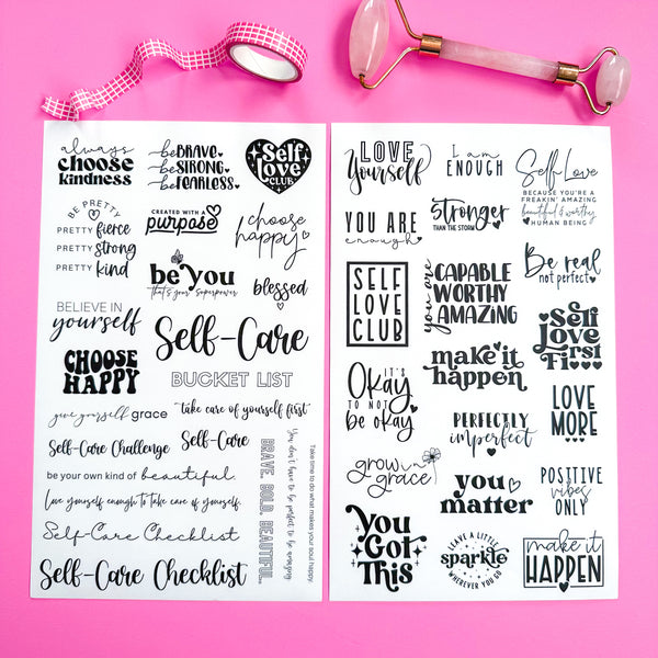 LOVE YOURSELF STICKER BOOK