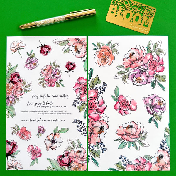BEAUTIFULLY LINED STICKER BOOK