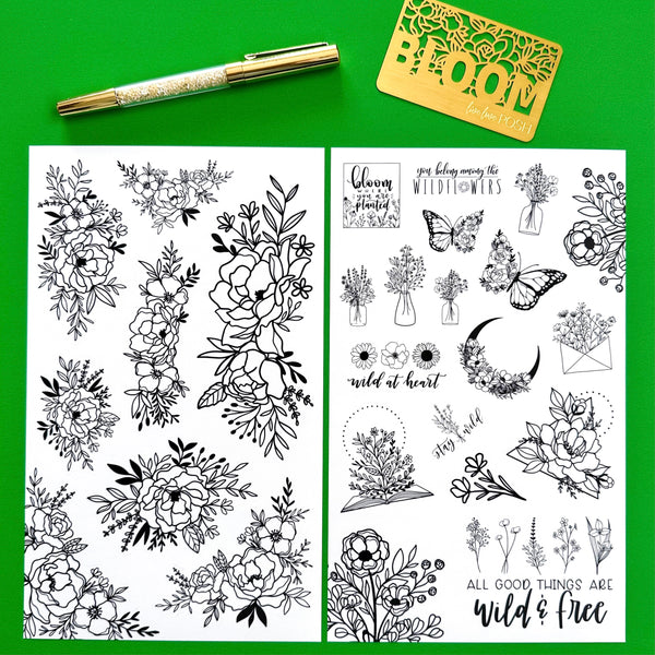 BEAUTIFULLY LINED STICKER BOOK