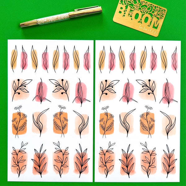 BEAUTIFULLY LINED STICKER BOOK