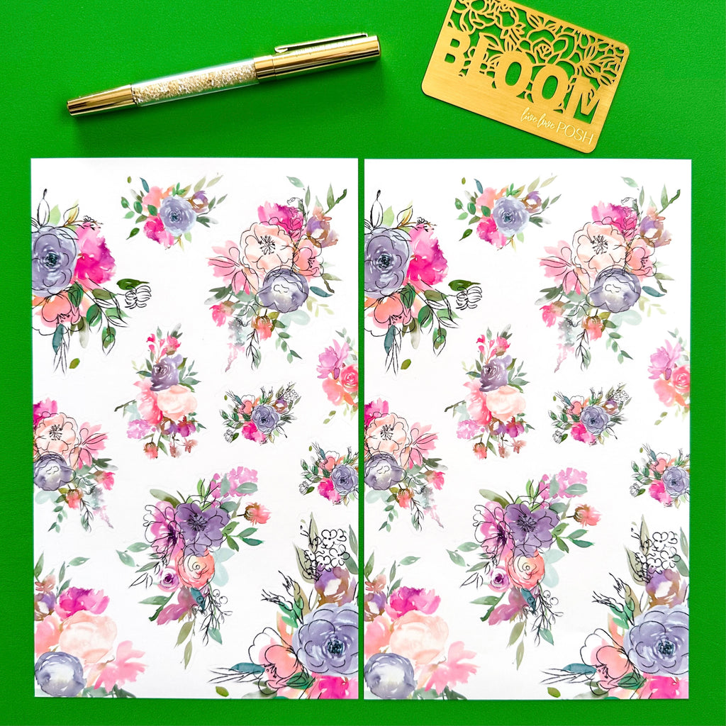 Bloom Beautifully - Floral Sticker Sheet