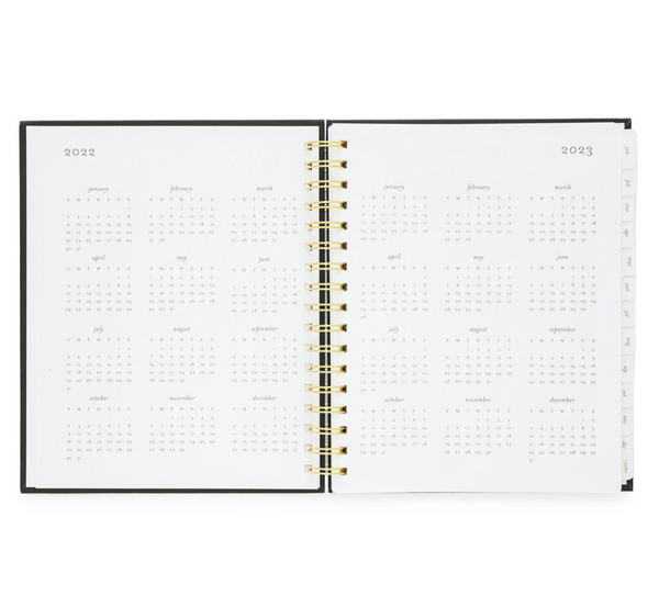 2022 SIGNATURE SPIRAL PLANNER - BLACK
