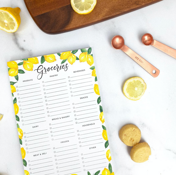 LEMONS GROCERIES NOTEPAD