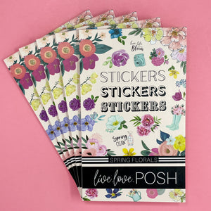 "OOPS" SPRING FLORALS STICKER BOOK