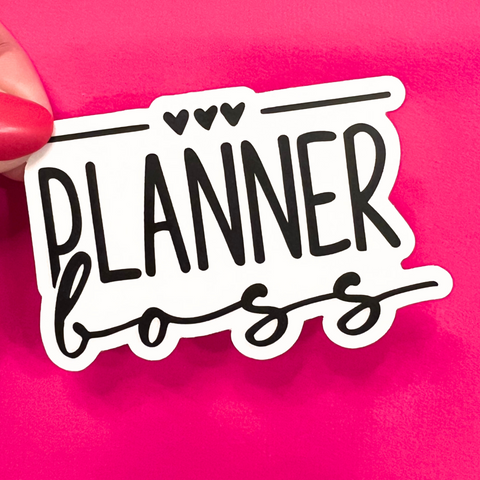 PLANNER BOSS VINYL STICKER (CLEAR)