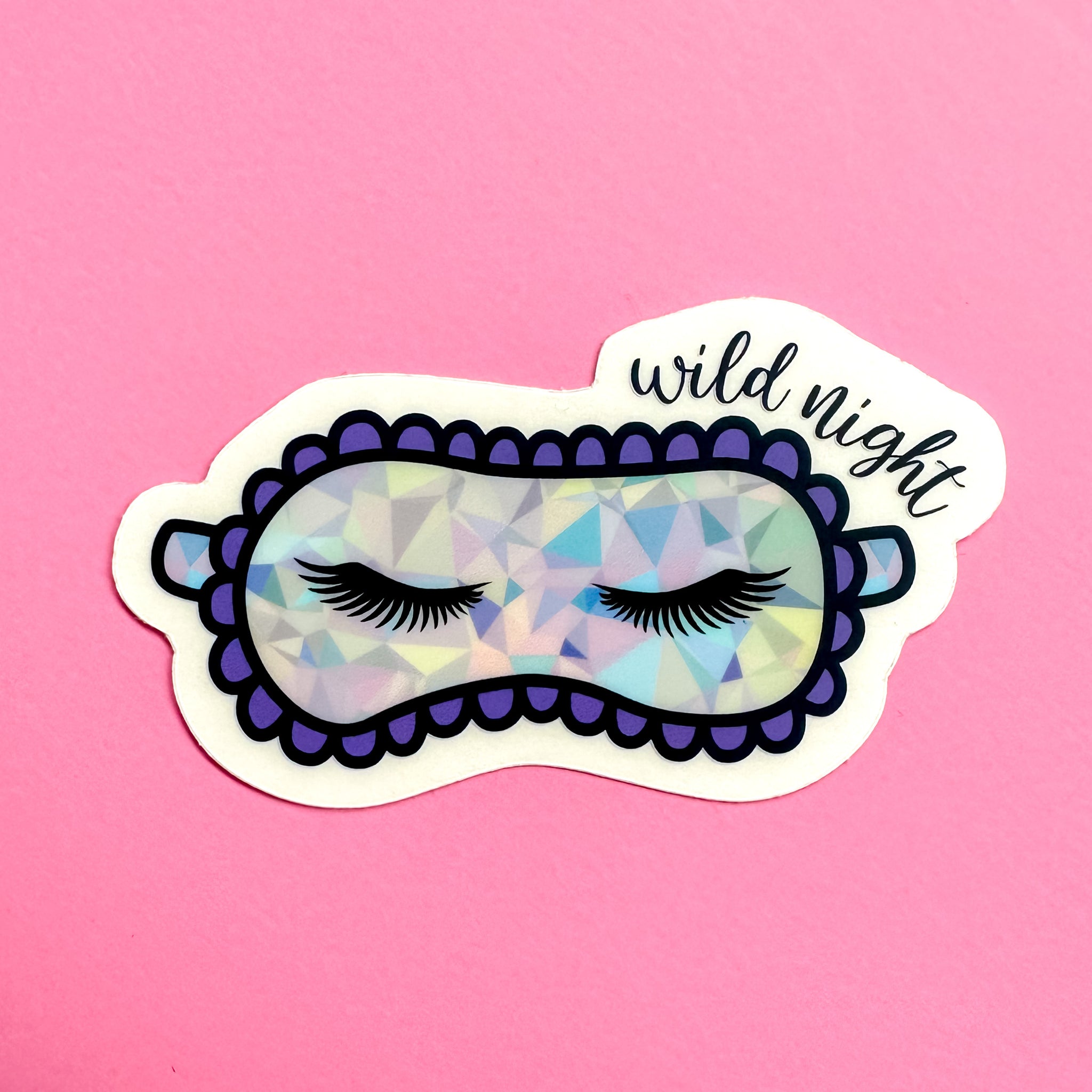 WILD NIGHT MASK VINYL STICKER