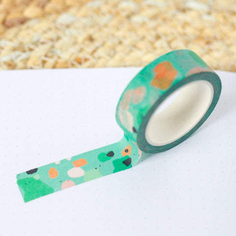 LIGHT BLUE TERRAZZO WASHI TAPE