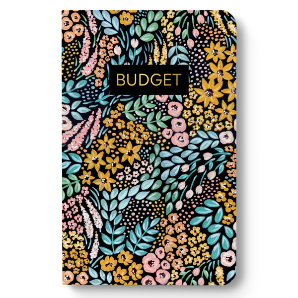 BLACK FLORAL BUDGET PLANNER