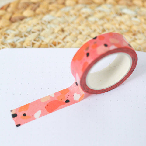 RED TERRAZZO WASHI TAPE