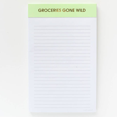 GROCERIES GONE WILD NOTEPAD