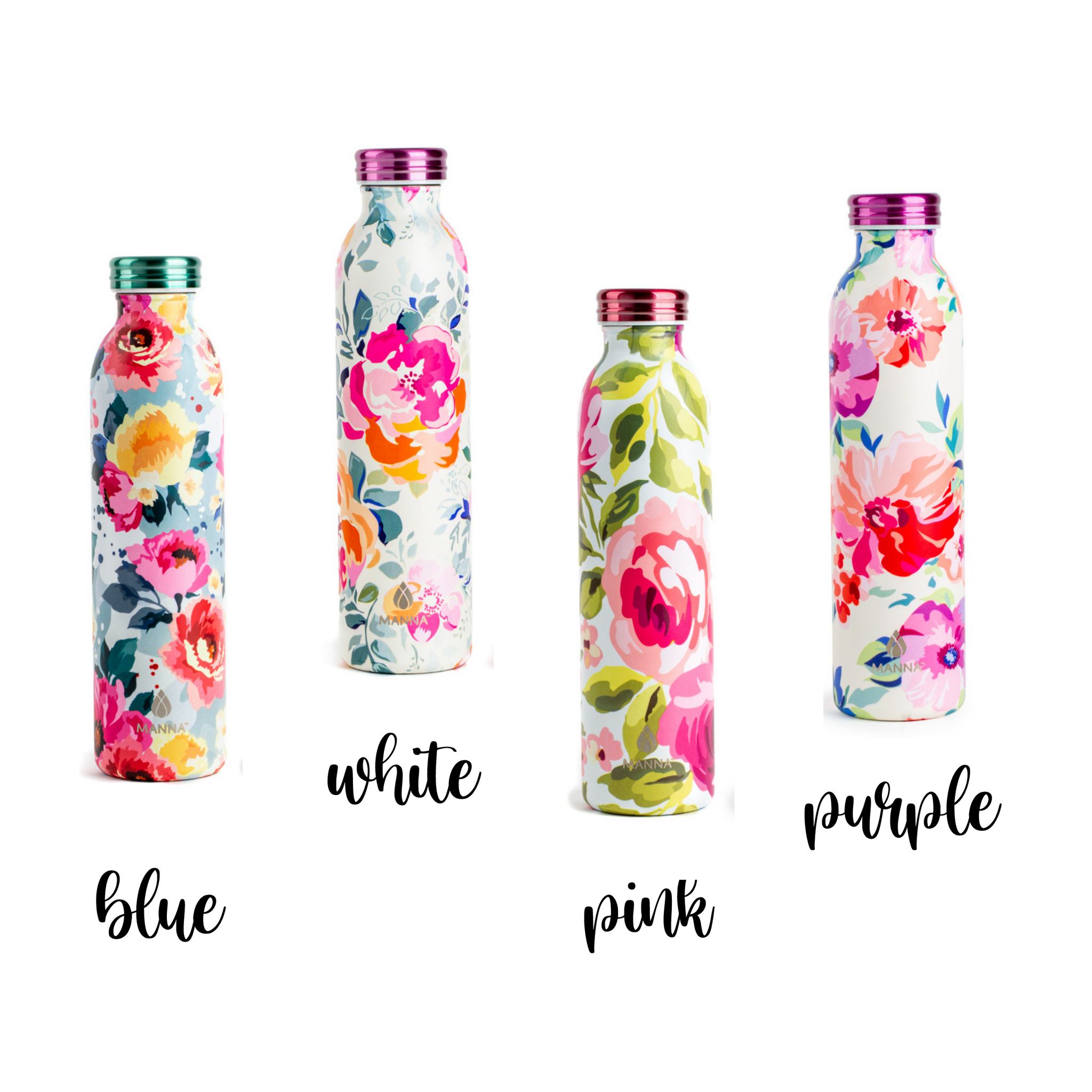 BRIGHT FLORAL STAINLESS TUMBLER