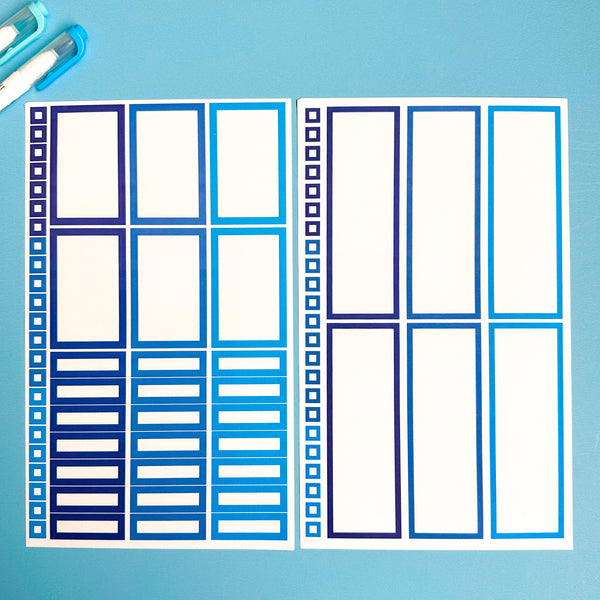 BLUE BLOOMS FUNCTIONALLY CHIC STICKER BOOK