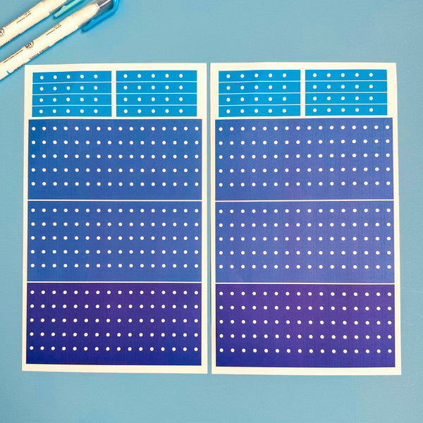 BLUE BLOOMS FUNCTIONALLY CHIC STICKER BOOK