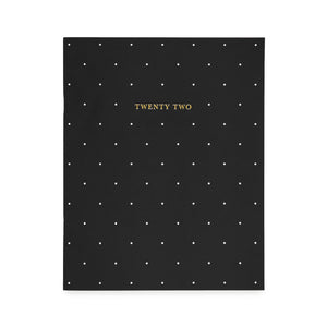 2022 MONTHLY PLANNER - BLACK SWISS DOT