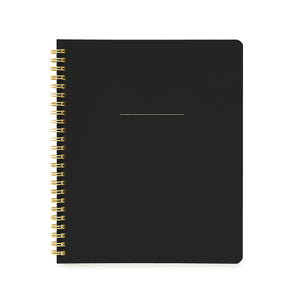 CHIC BLACK SPIRAL NOTEBOOK