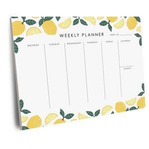 LEMONS WEEKLY PLANNER NOTEPAD