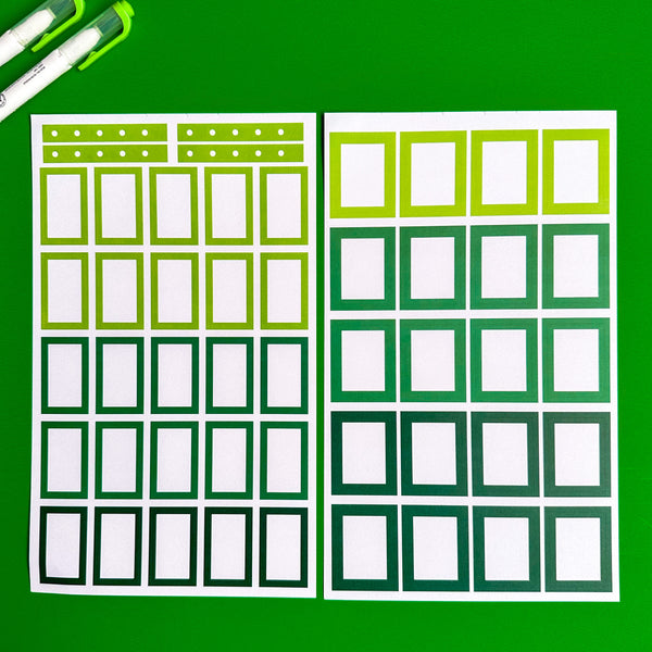 GREEN BLOOMS FUNCTIONALLY CHIC STICKER BOOK