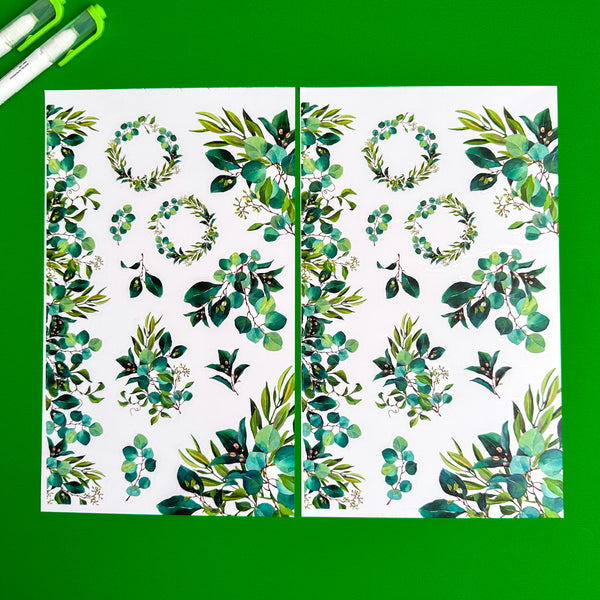 GREEN BLOOMS FUNCTIONALLY CHIC STICKER BOOK
