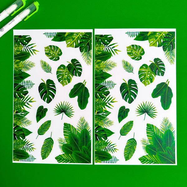GREEN BLOOMS FUNCTIONALLY CHIC STICKER BOOK