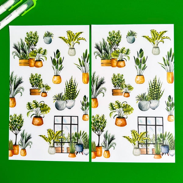 GREEN BLOOMS FUNCTIONALLY CHIC STICKER BOOK