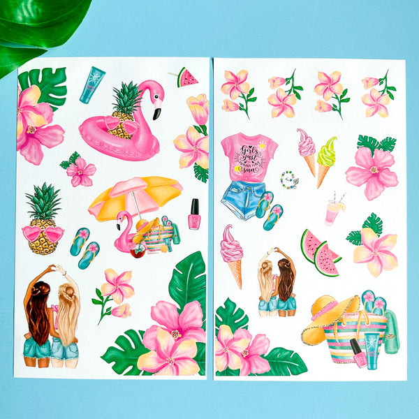 HELLO SUMMER STICKER BOOK