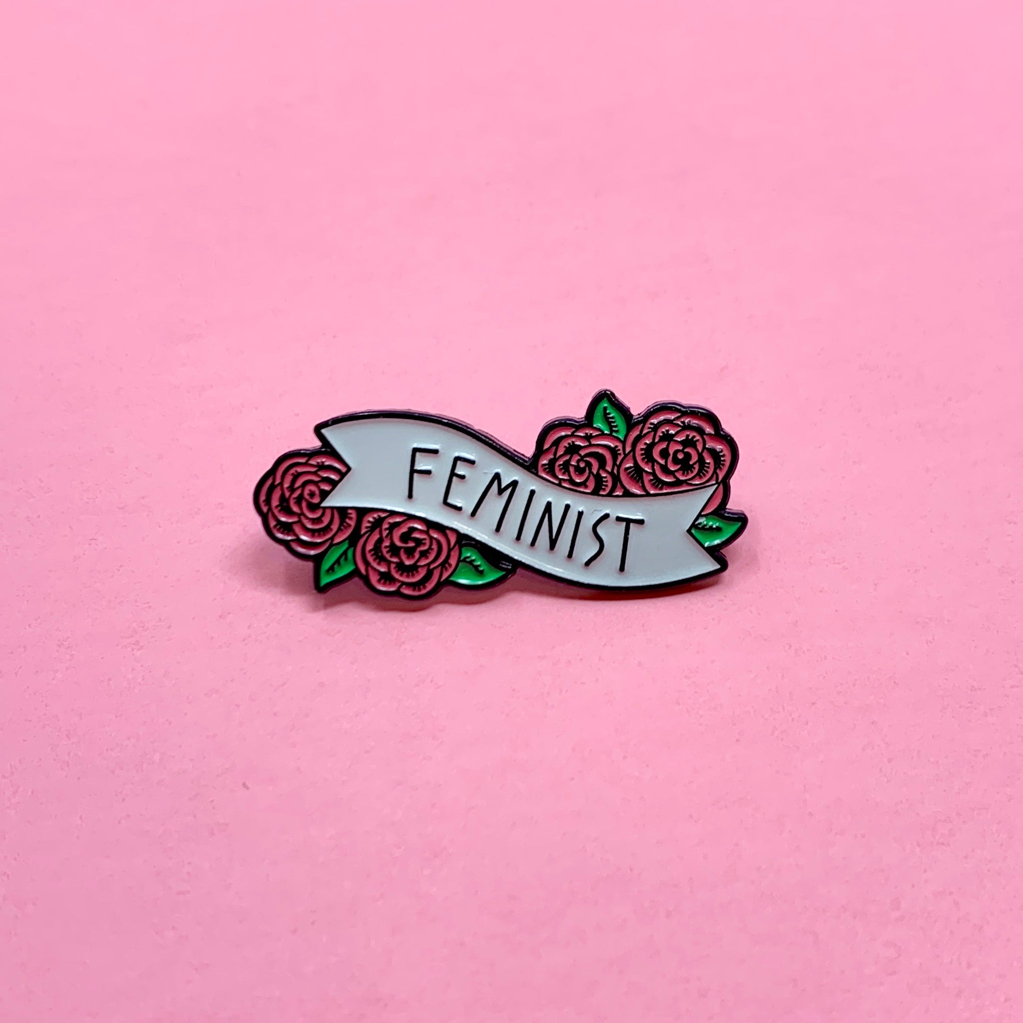 FLORAL FEMINIST PIN