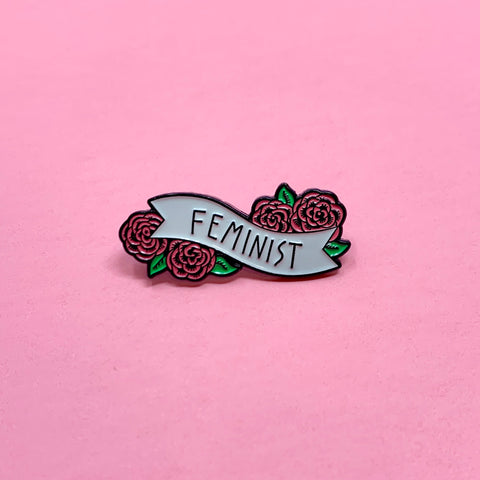 FLORAL FEMINIST PIN