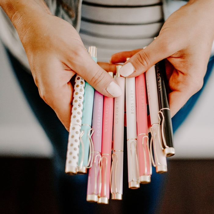 Snarky Boss Lady Pen Set in Brilliant Multicolor - Set of 6 Pens