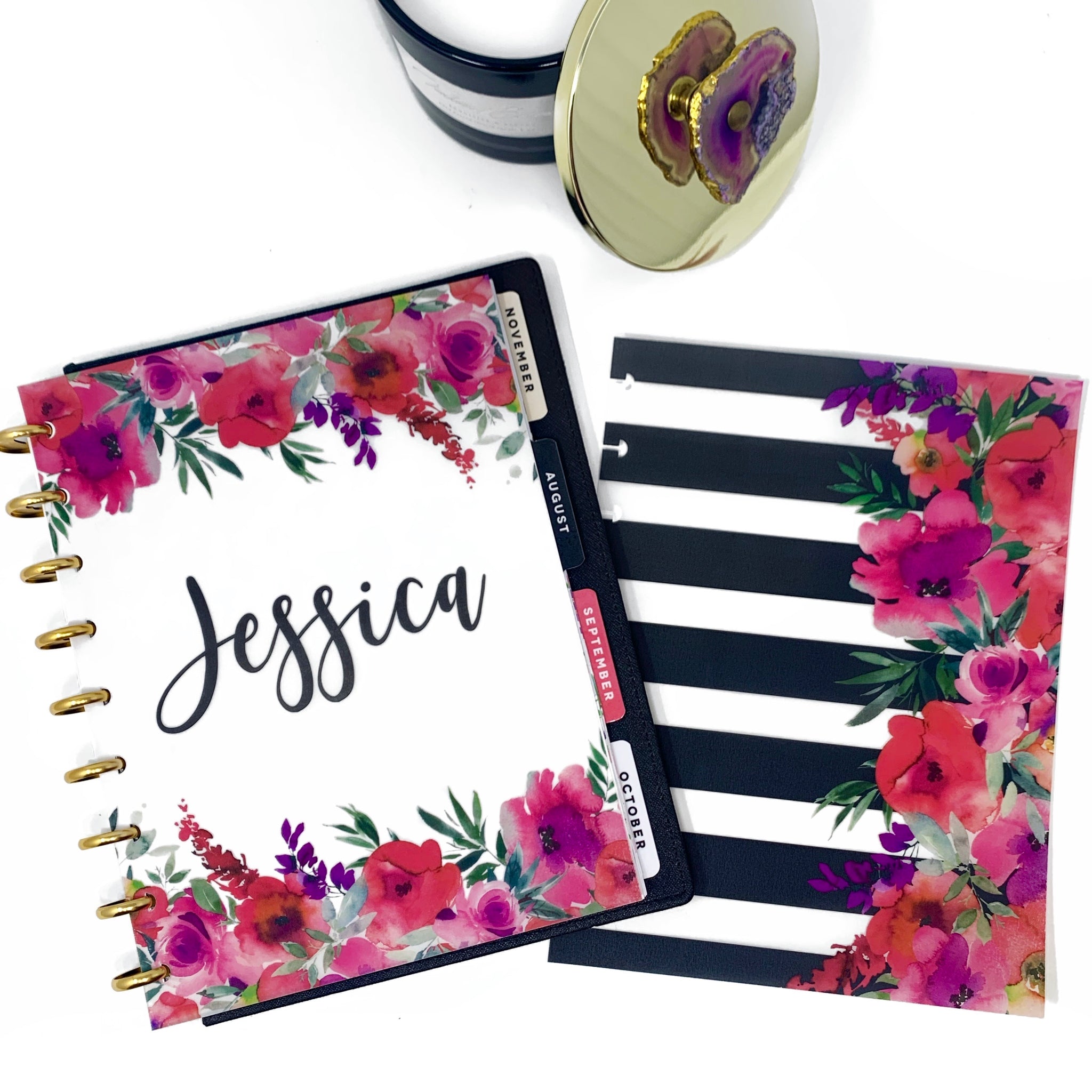 SUNSET FLORAL VELLUM DASHBOARD - PERSONALIZED
