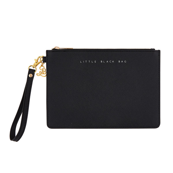 LITTLE BLACK BAG ZIPPER POUCH