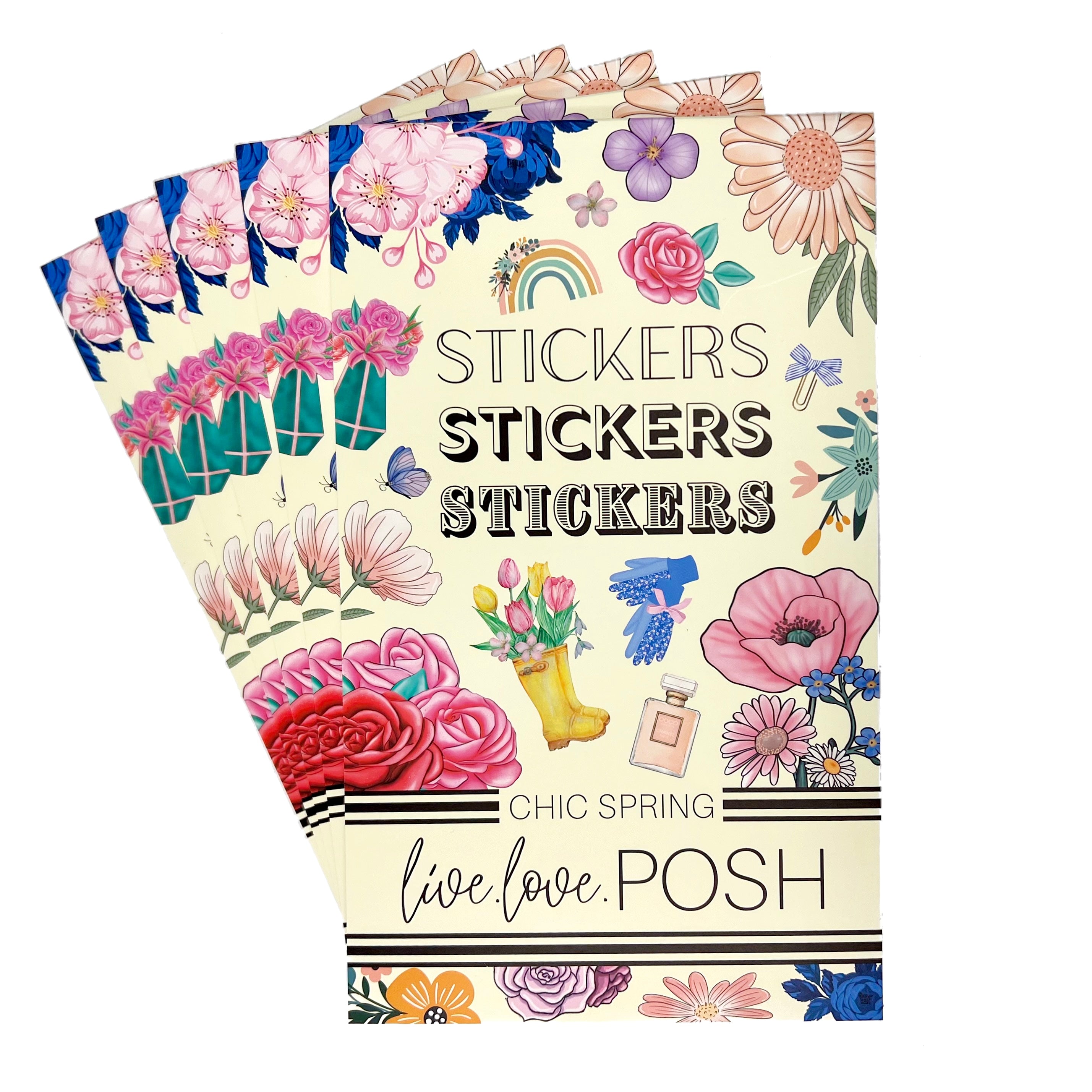 CHIC SPRING STICKER BOOK – Live Love Posh